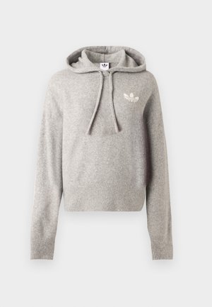 adidas Originals, Суитшърт с качулка - medium grey heather