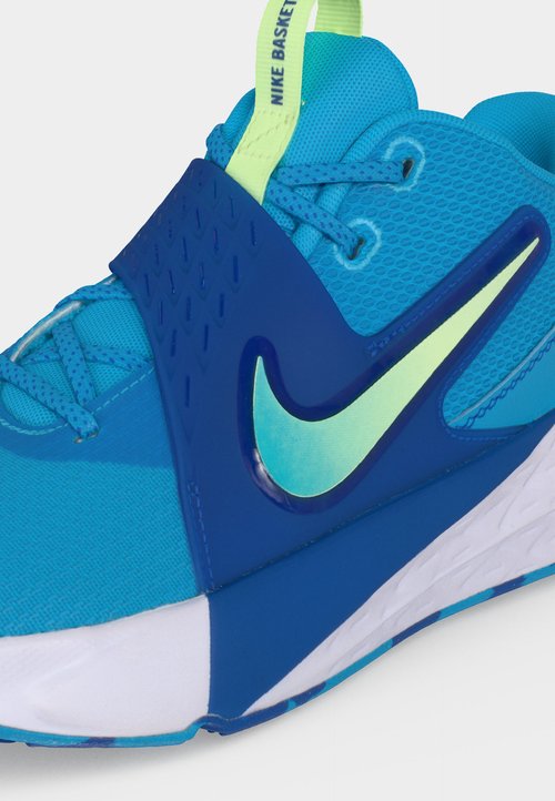 Nike TEAM HUSTLE UNISEX - Basketball shoes - current blue/barely volt/game royal/barely grape — foto 7