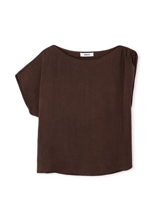 Ipekyol, IPEKYOL BLOUSE ASYMMETRICAL SLEEVE BLOUSE - Blusa - brown