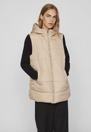 VITATE L S - Bodywarmer - sesame