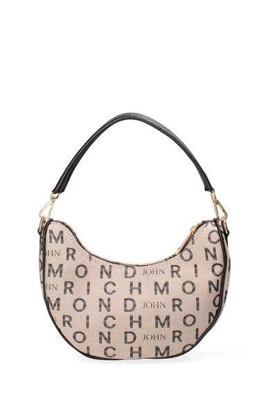 John Richmond Handtas - beige and black and gold