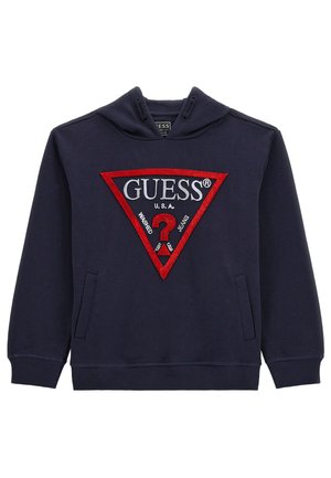 MIT DREIECK VORNE - Kapuzenpullover - blau