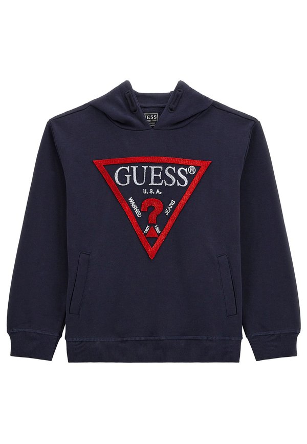 MIT DREIECK VORNE - Kapuzenpullover - blau