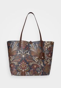 Lauren Ralph Lauren FAUX LEATHER LARGE REVERSIBLE TOTE BAG - Velká kabelka - dimora paisley/dark mahogany