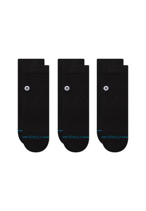 ICON QUARTER UNISEX 3 PACK - Kojinės - black