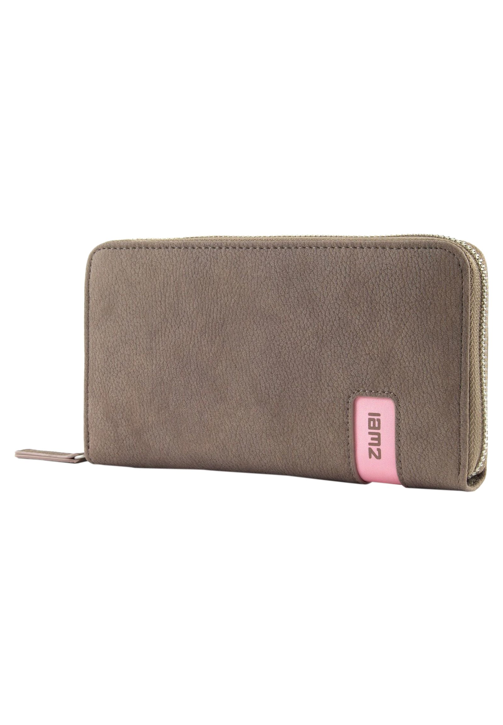 zwei mademoiselle M.Wallet MW2 Geldbörse Nubuk-Taupe Braun Neu