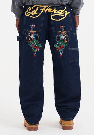 DOUBLE KNEE DRAG DAGGER  - Relaxed fit jeans - indigo