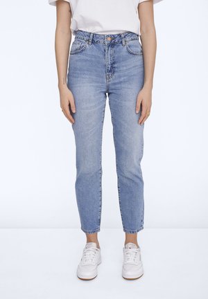 Calças de ganga de perna direita - light blue denim