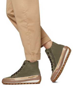 JANIS STRIP PLUS CHIC  - High-top trainers - militärgrüne