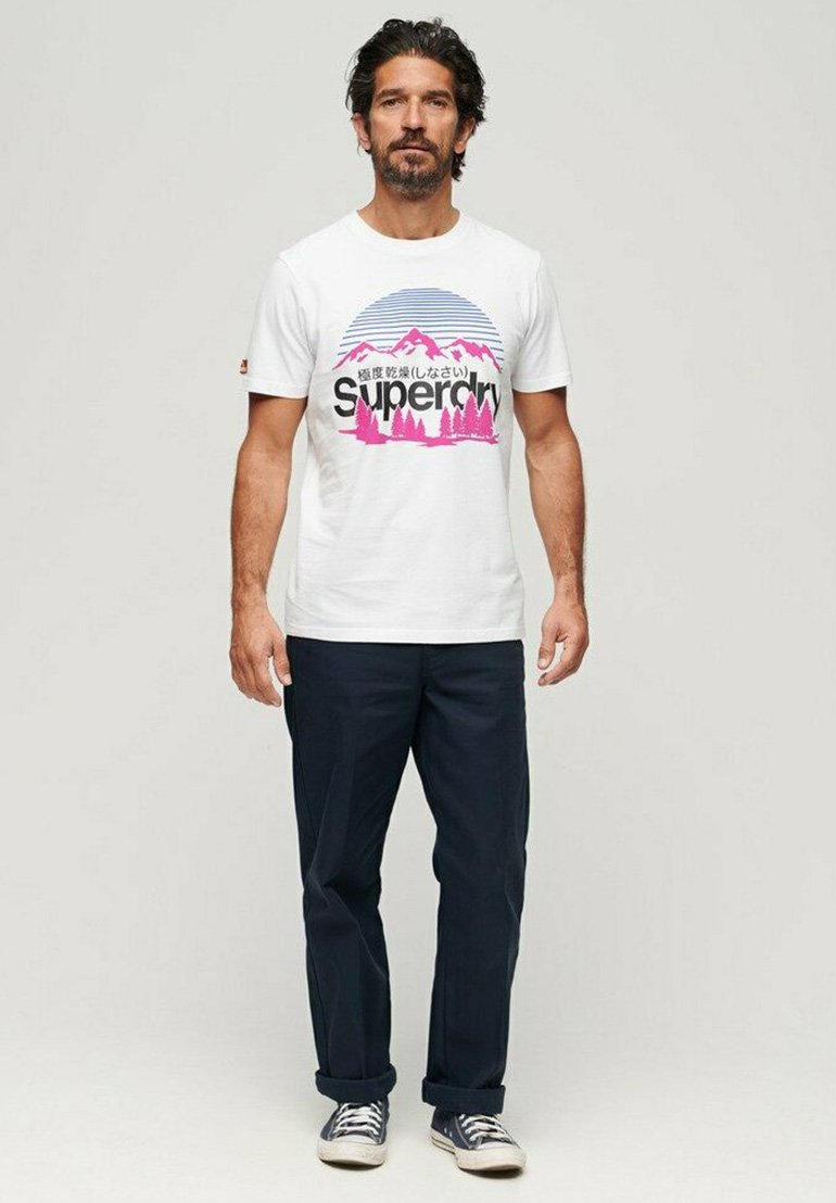 Superdry & Co T-shirt print wit