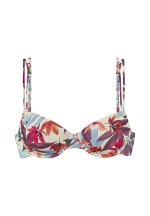 Bikini-Top - creme bedruckt