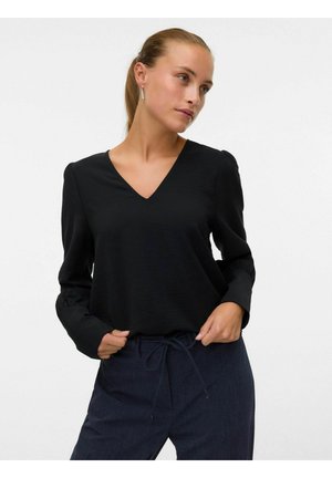 VMESME V NECK  - Bluza - black