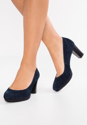 Plateaupumps - dark blue