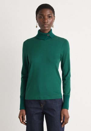 Bluză cu mânecă lungă - dark jade green