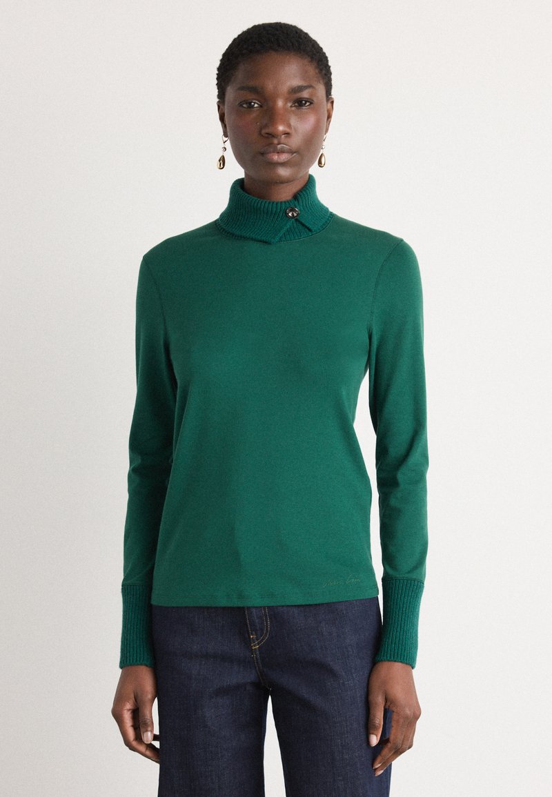 Marc Cain Topper langermet - dark jade green