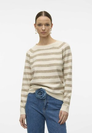 VMDOFFY O-NECK - Strickpullover - birch