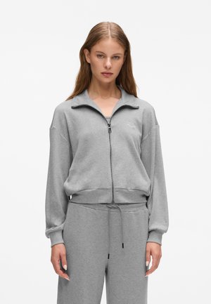 SIGNATURE ZIP-UP - Nachtwäsche Shirt - medium grey melange