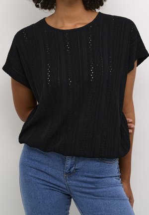 Blouse - mottled black