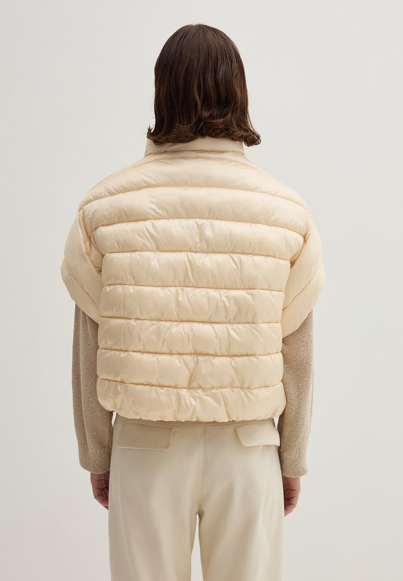 Stefanel Piumino Effetto Blazer Stefanel PONCHO WITH IRIDESCENT