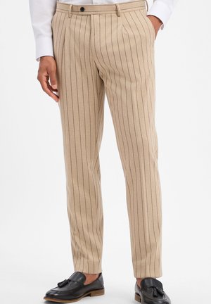FINSHLEY & HARDING LONDON FINSHLEY & HARDING LONDON BAUKASTEN-HOSE HUDSON - Pantaloni eleganti - melange taupe