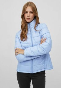 VILA HIGH NECK - Ziemas jaka - pale iris