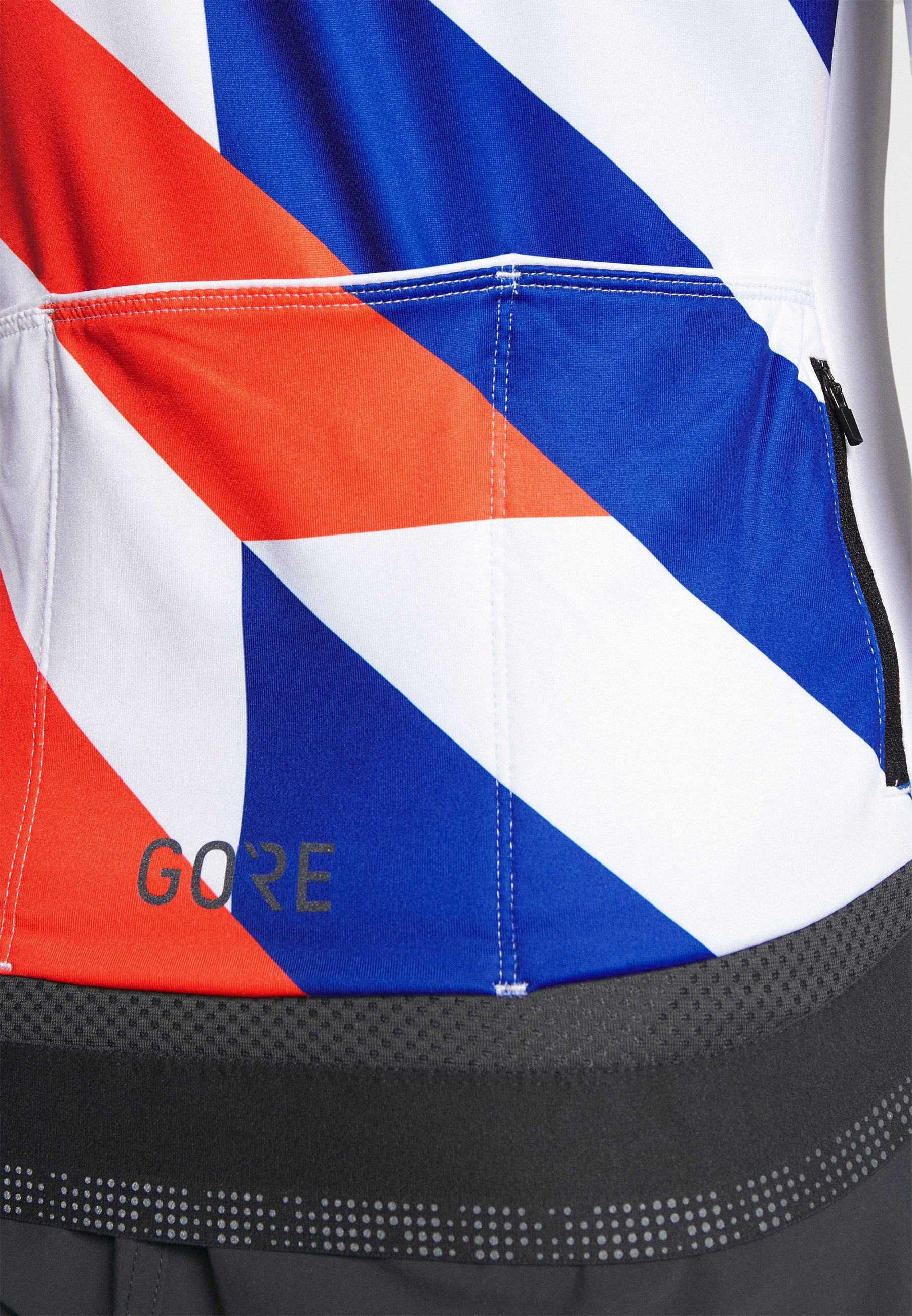 Gore Wear C5 THERMO - Cycling Jersey - white/fireball/white - Zalando.co.uk