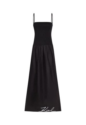 KARL LAGERFELD, SIGNATURE DROP-WAIST SHEER - Accessoire de plage - black