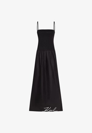 KARL LAGERFELD, SIGNATURE DROP-WAIST SHEER - Accessoire de plage - black