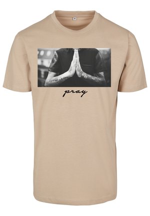 PRAY - Camiseta estampada - sand