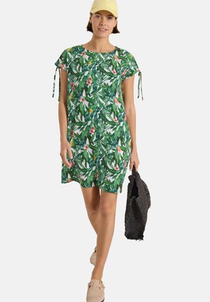 Cecil, KNIELANGES KLEID MIT FLORALEM MUSTER - Vestito casual - khaki