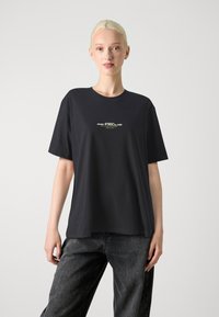 Jack & Jones JCOREFLECT TEE CREW NECK UNISEX - T-shirts med print - black