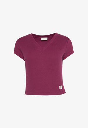 Calvin Klein Jeans, Lihtne T-särk - bordeaux