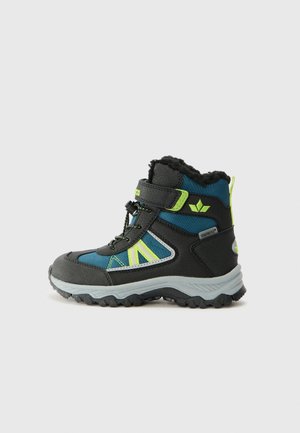 LICO LIETO - Bottes de neige - petrol/black/lemon