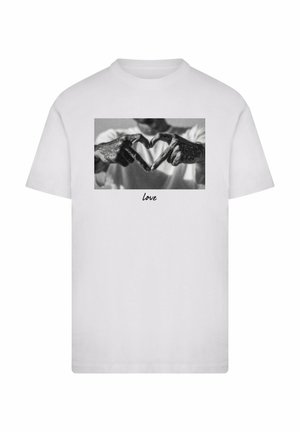 Mister Tee, HEART SIGN - T-shirt imprimé - white