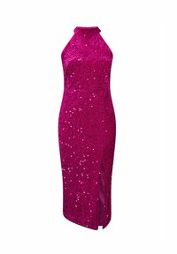 SEQUIN HALTERNECK - Ballkleid - pink