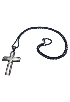 KREUZ - Halskette - schwarz/silberfarben