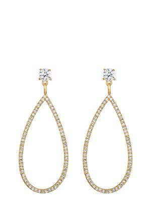 SPARKLING BASIC - MIT KRISTALLEN VON SWAROVSKI® - Earrings - gold-coloured
