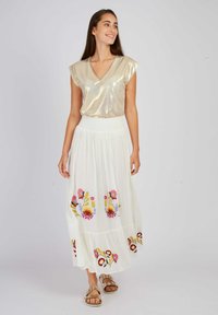 Derhy ALBERTINE - Faltenrock - off white
