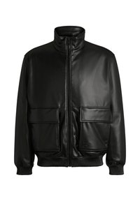 BONO - Imitatieleren jas - black