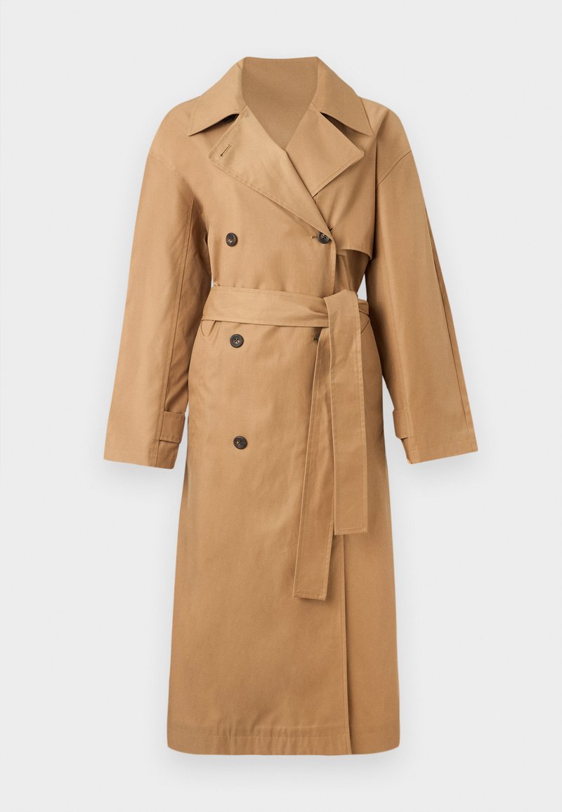 Calvin Klein Trenchcoat okergeel Calvin Klein Trenchcoat okergeel