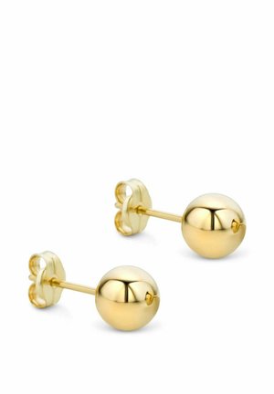 Goldball-Studios, glatte Oberfläche, abgerundete Form, mit einer Druckverschlussabschlus, die Licht mit einer polierten Oberfläche reflektiert.