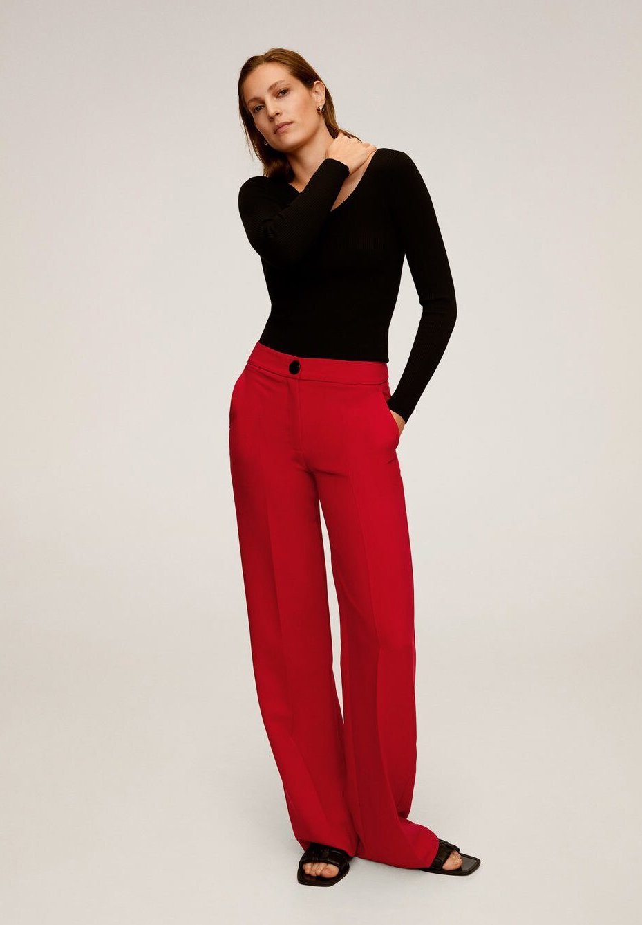 Mango SIMON - Pantalones - rot/rojo - Zalando.es