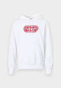 CLUB HOODIE FONT  - Sudadera - white/university red