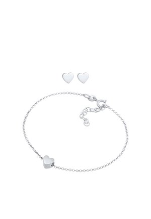 2 PACK HEART - Náušnice - silberfarben
