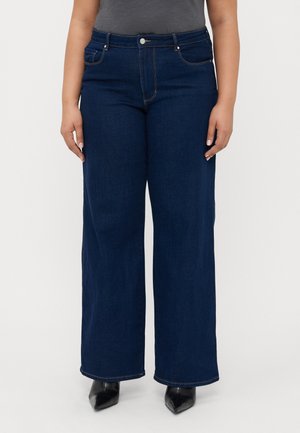 ONLY Carmakoma, Wide-fit CARSNOW High waist Wide Leg Fit - Wide leg - dark blue denim
