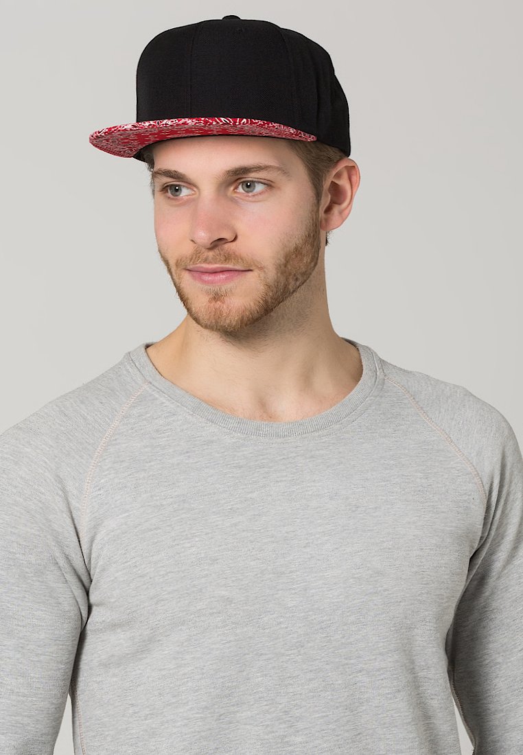 Flexfit BANDANA SNAPBACK - Naģene - black/red