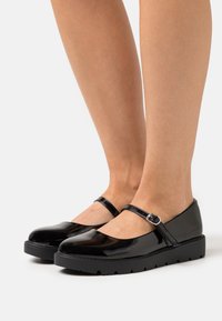 Anna Field Wide Fit - Ankle strap ballet pumps - black Thumbnail Image 1