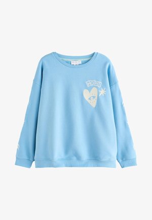 REGULAR FIT - EMBROIDERED - Bluză de molton - blue