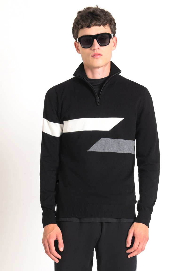 JACK & JONES Felpa Uomo Jcohike Knit High Neck | Maglia Piatta, Girocollo Alto, Cotone - 4