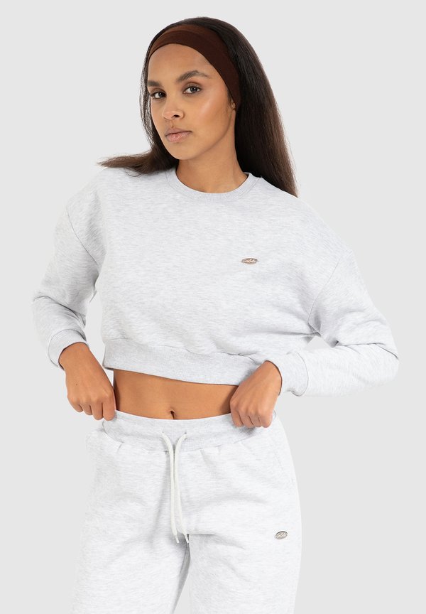 CROP AMELIA - Sweatshirt - grau melange